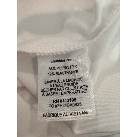 NEW CHUBBIES Men's White The Complete Outfit 2.0 Performance Polo Shirt Size L - Picture 7 of 7